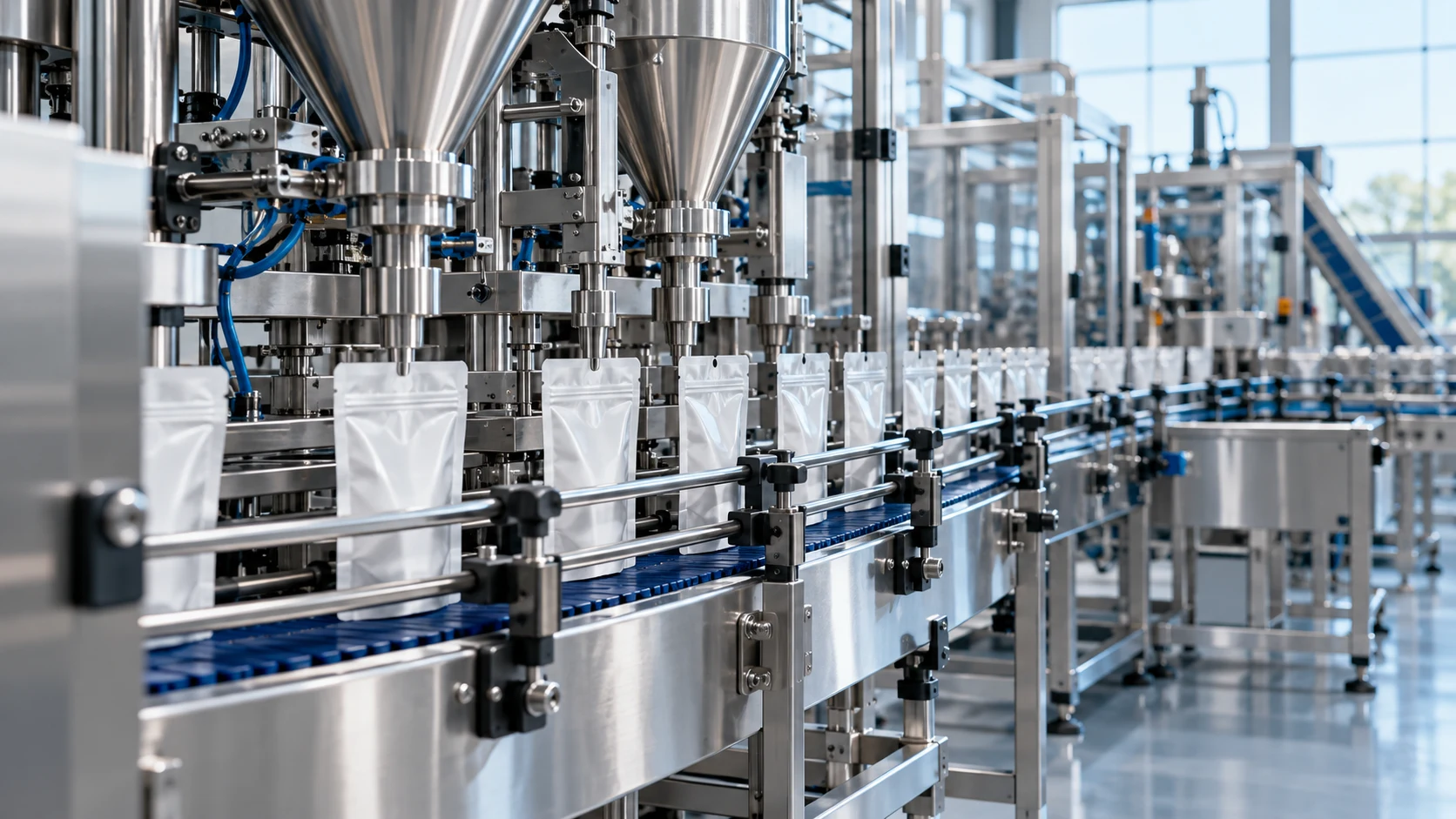 Illustrative modern packaging production line